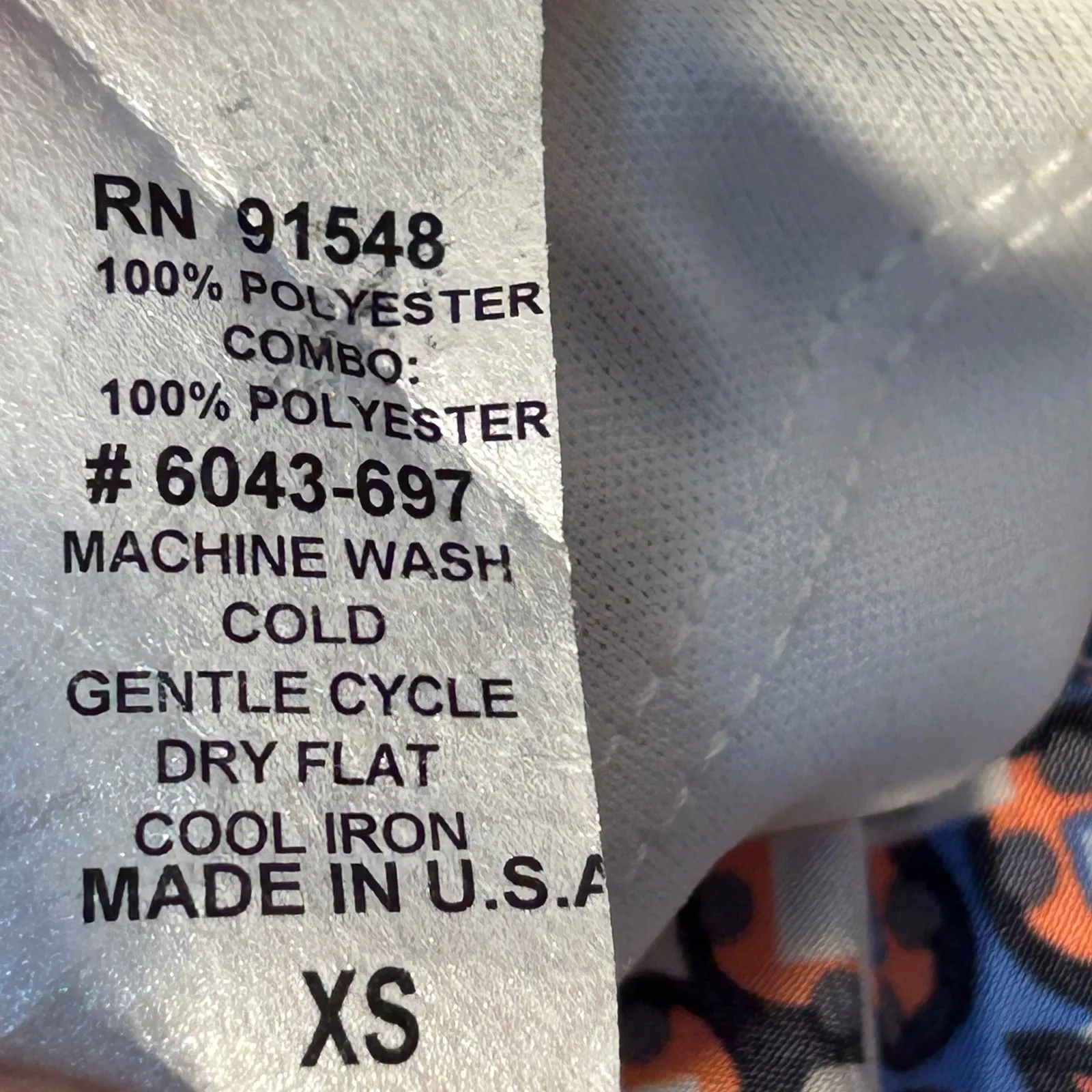 Nell ALine Skirt Geometric Tribal Print Mini XS Made in USA Purple - Image 4