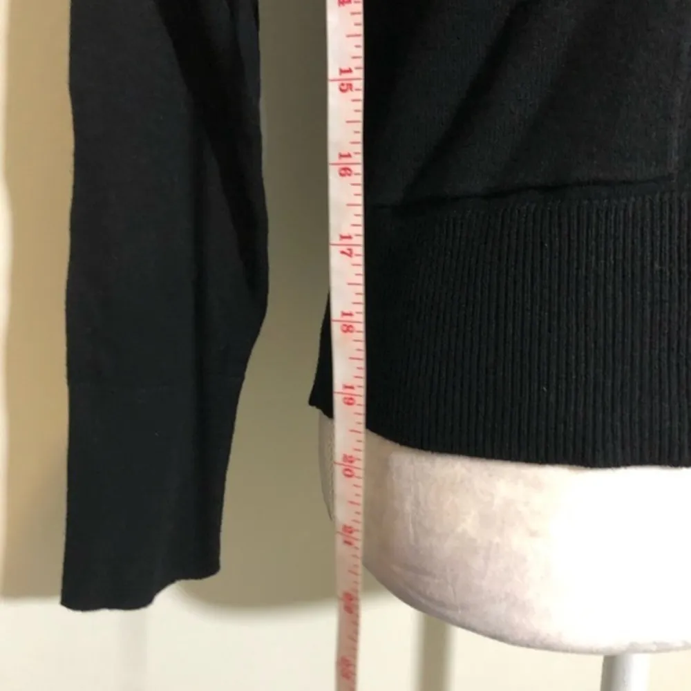 NWOT Black Knit Cardigan Sweater Button Up New - Image 9