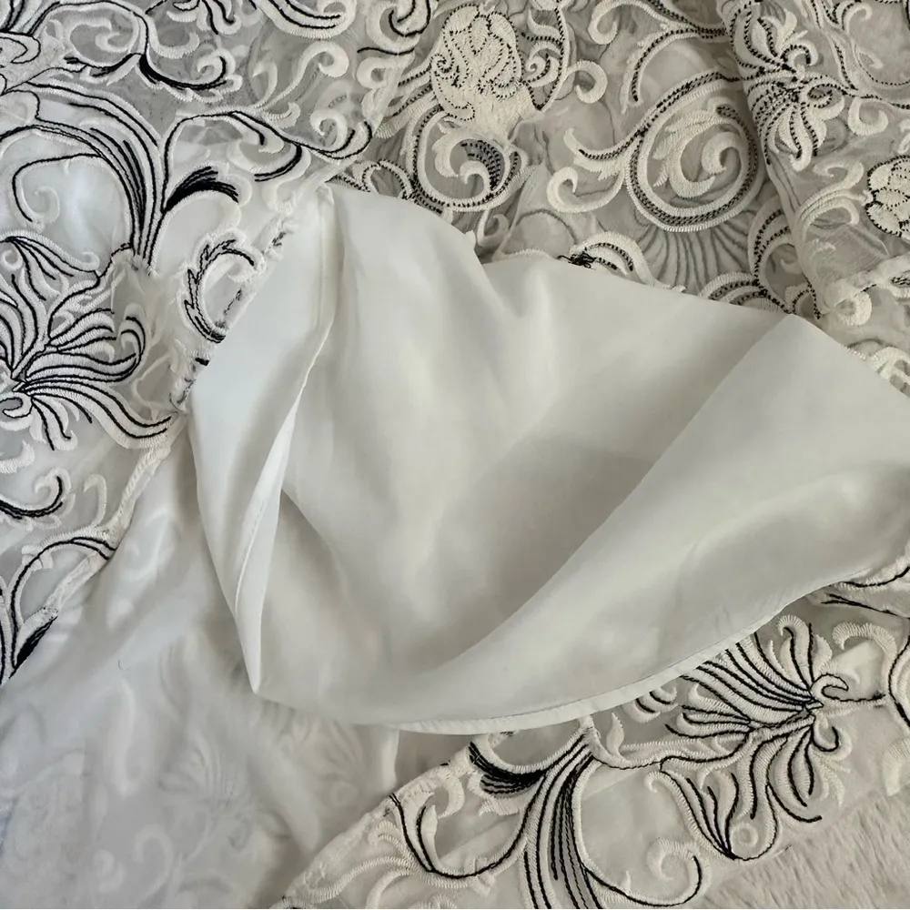 Alice + Olivia Janelle Embroidered Silk Dress | NWT - Image 7