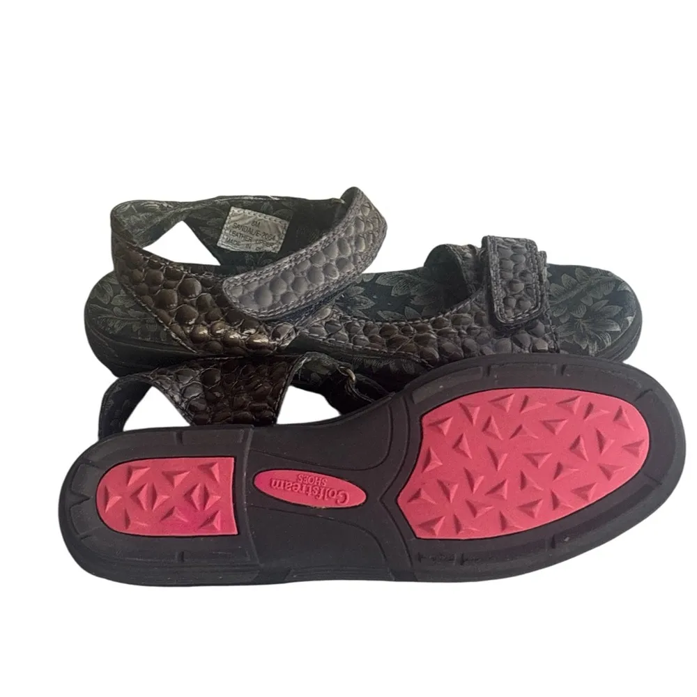 Green and Black Sandals with Stylish Design Size 8 - Image 4