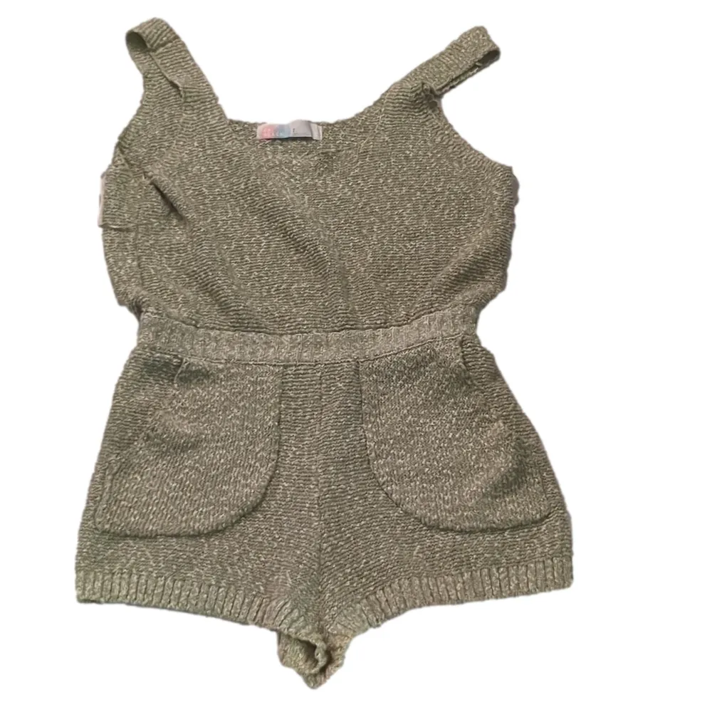 Free People Beach Green Declan Sweater And Romper Set Size Small - Image 2