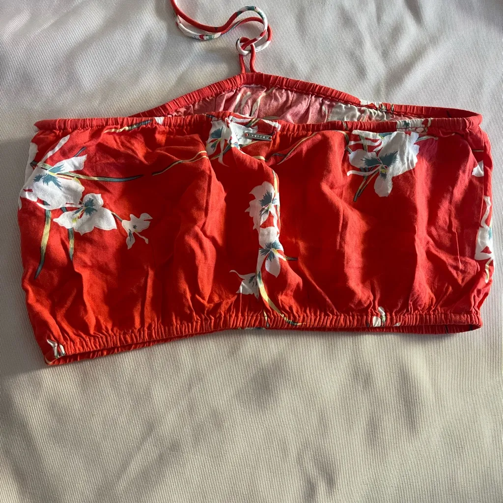 Volcom Coral Floral Strapless Top - Image 4