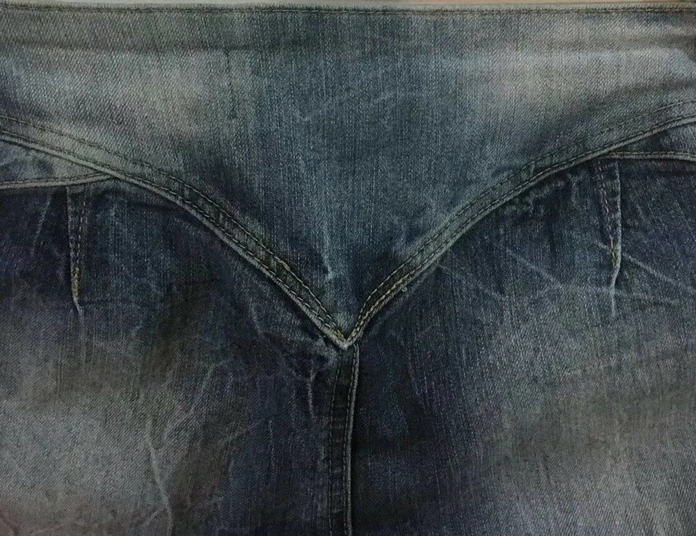 Juniors R BRAND Skinny Jeans Crinkle Wash Front Seam Bleaching Fading Size 7 - Image 4