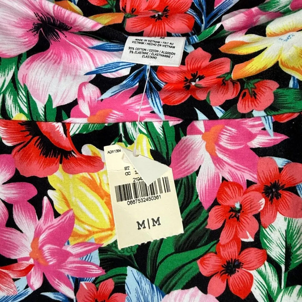 NWT Victoria's Secret PINK Floral Bodycon Mini Skirt Tropical Size Medium M NEW - Image 5