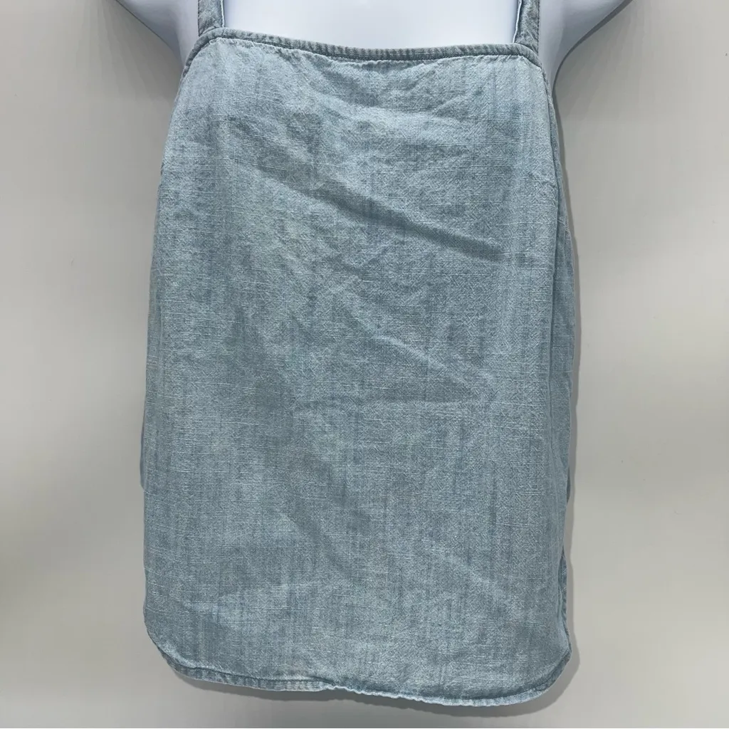 Madewell Women’s 100% Cotton Light Blue Denim Tank Top-Size XS - Image 3