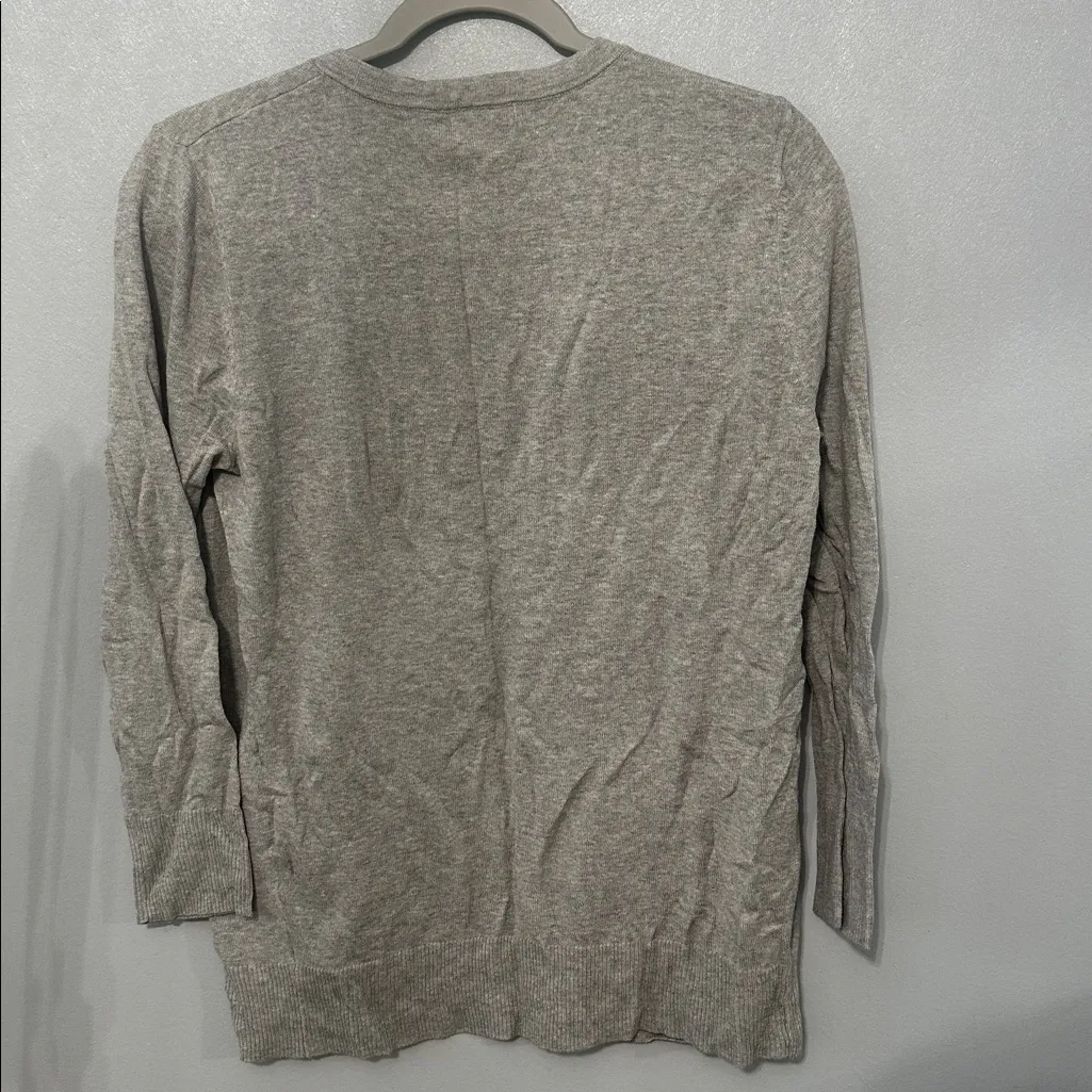 Merona Light Gray Button‎ Front Cardigan - Image 4