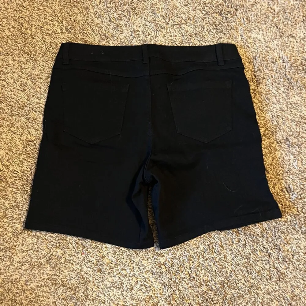 Artisan NY 🌺  black denim bermuda shorts - Image 3