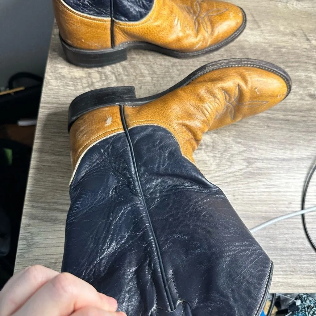 Larry Mahan Women’s 265 6.5 Leather Cowboy Cowgirl Western Boots - Image 7