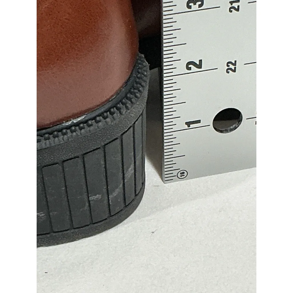 Woman’s Bella Marie Size 10 Brown Block Heel Sock Pull On Ankle Boot - Image 8