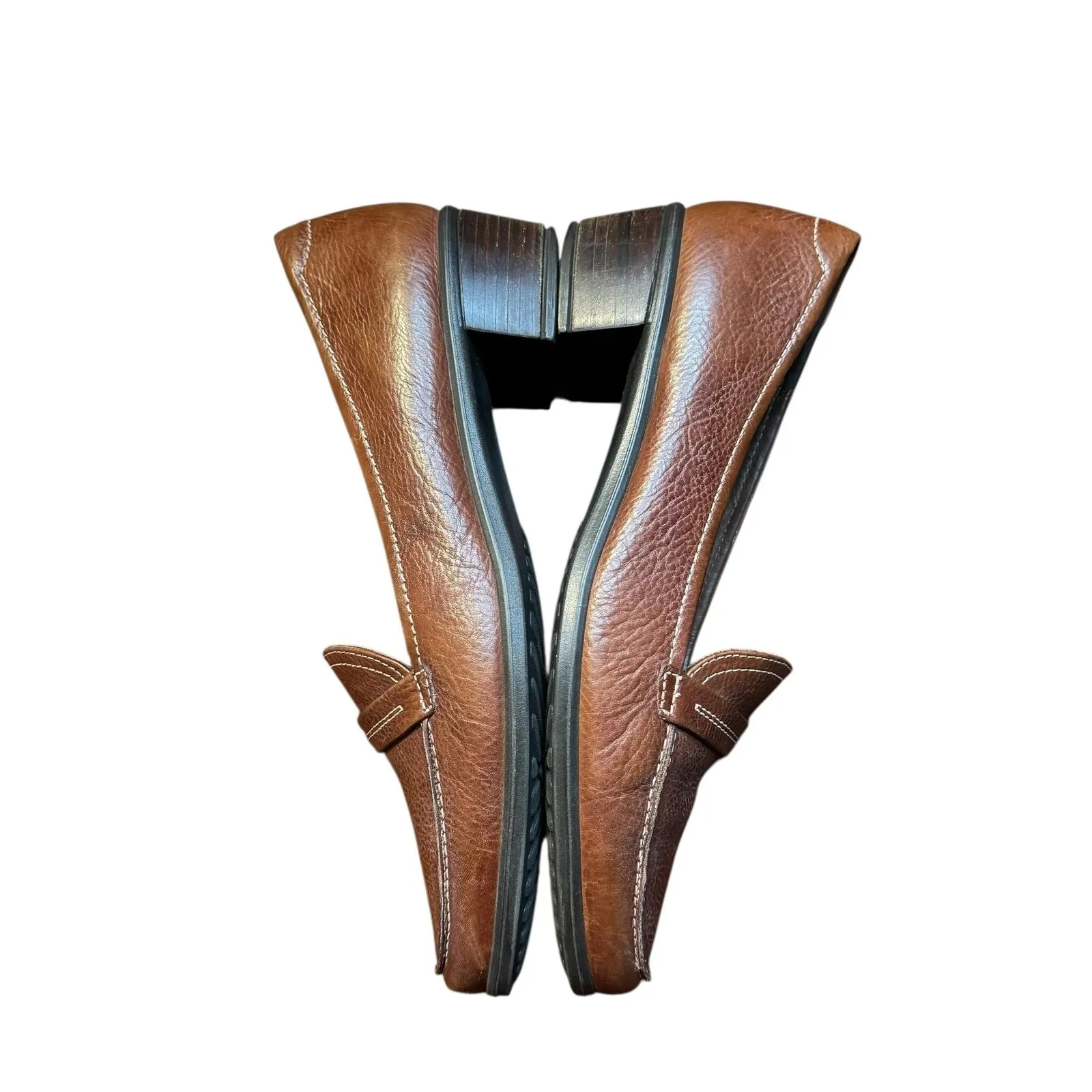 ECCO Shoes Womens Size 41 Brown Leather Penny Loafer Slip‎ On Comfort Low Heel - Image 6