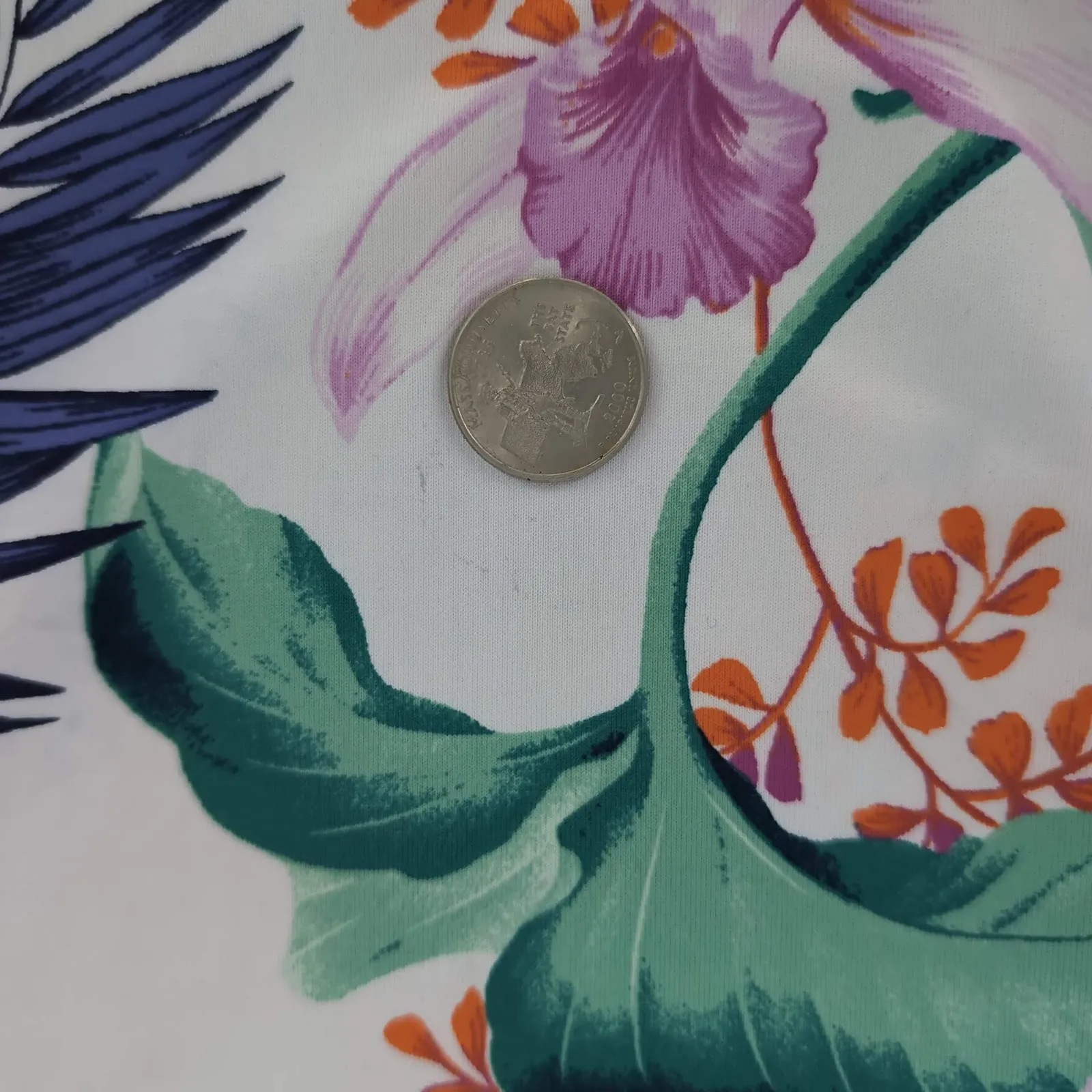 Tommy Bahama Orchid Canopy Swim Mini Dress w Pockets Tropical Print- Size M -GUC - Image 8