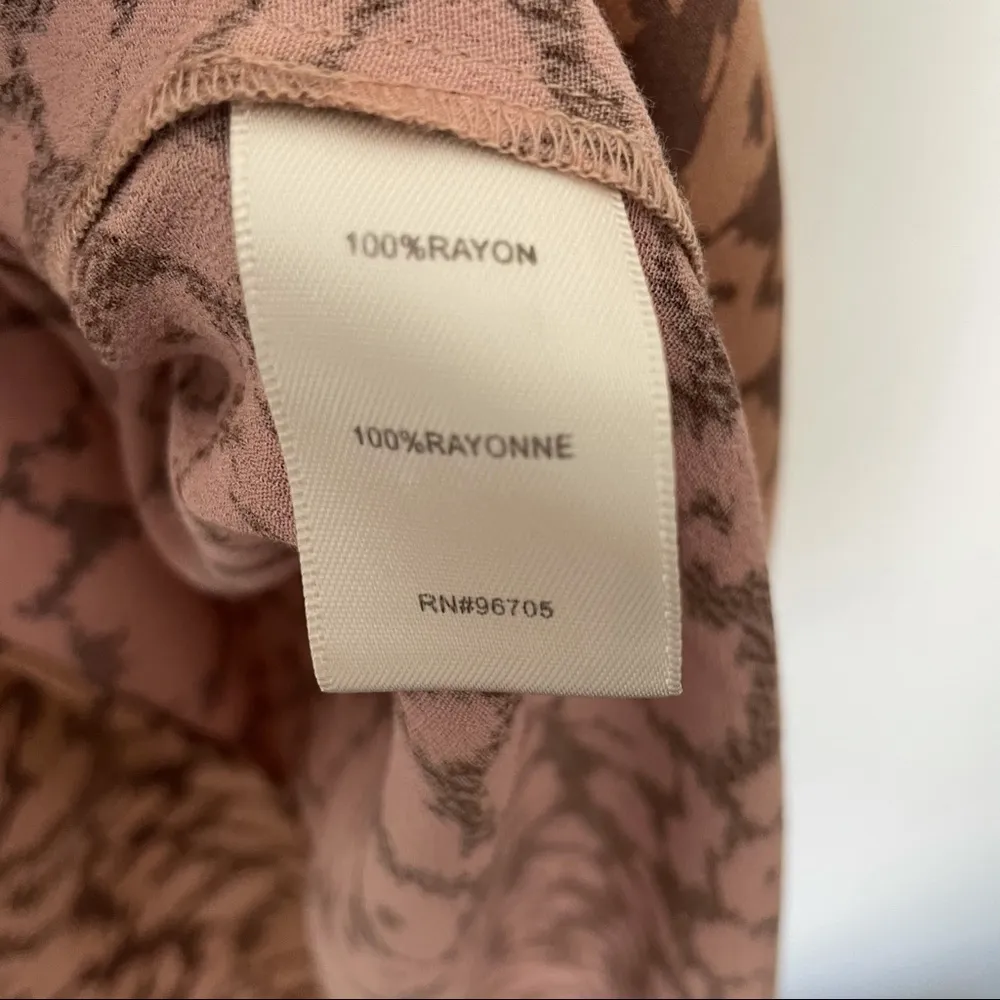 Rebecca Taylor Leopard Cheetah Tunic Shirt Pink/Tan Dress Size 2 - Image 8