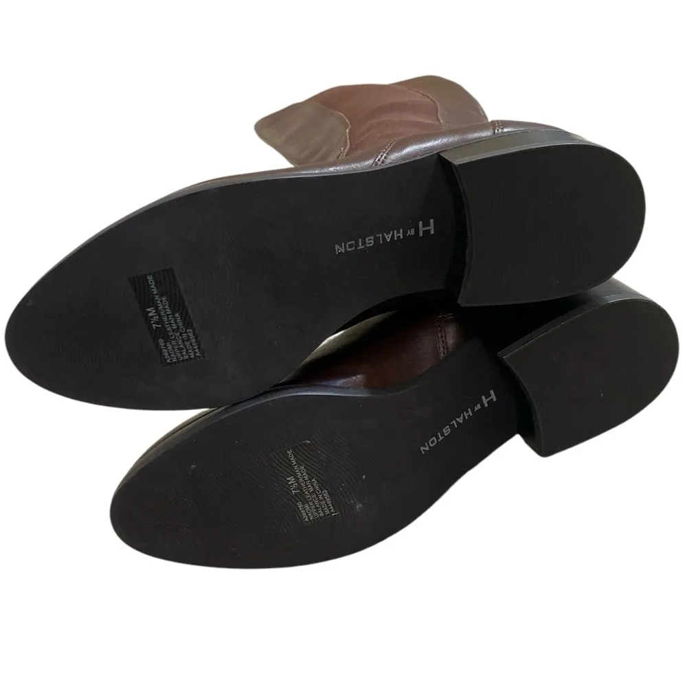 Elegant Brown Knee-High Women's Boots preppy equestrian - Image 6