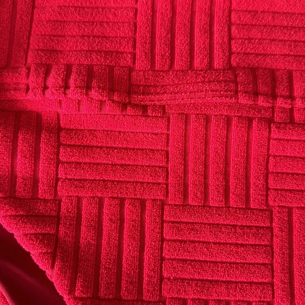 Beach Riot Highway High Waist French Terry Bikini Bottom, Red, Size X-Large, $88 - Image 8