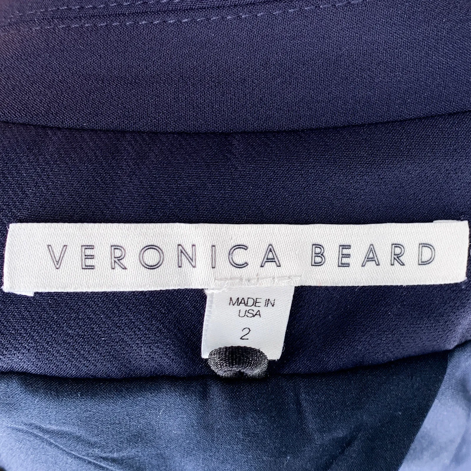 Veronica Beard Navy Blue Scuba Dickey Jacket Blazer Size 2 - Image 11