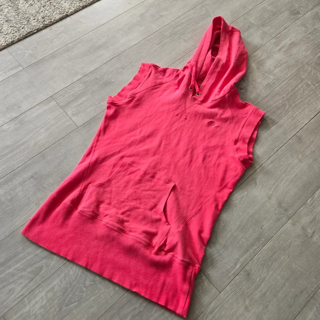 Nike Hoodie Vest Sleeveless Sweatshirt Pink Women’s Size Large sporty activewear - Image 5