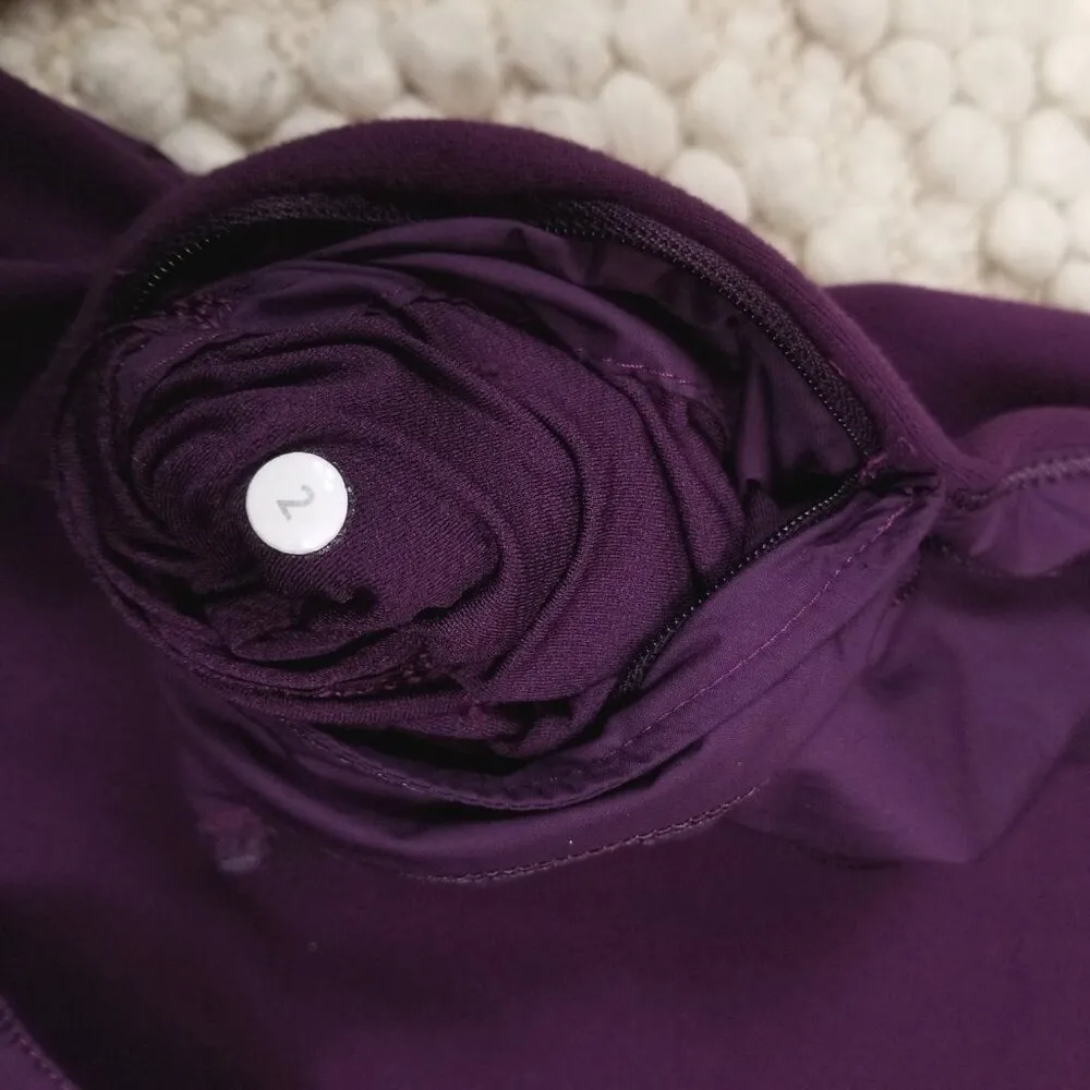 Lululemon Rush Hour Jacket Darkest Magenta Sz 2 - Image 9