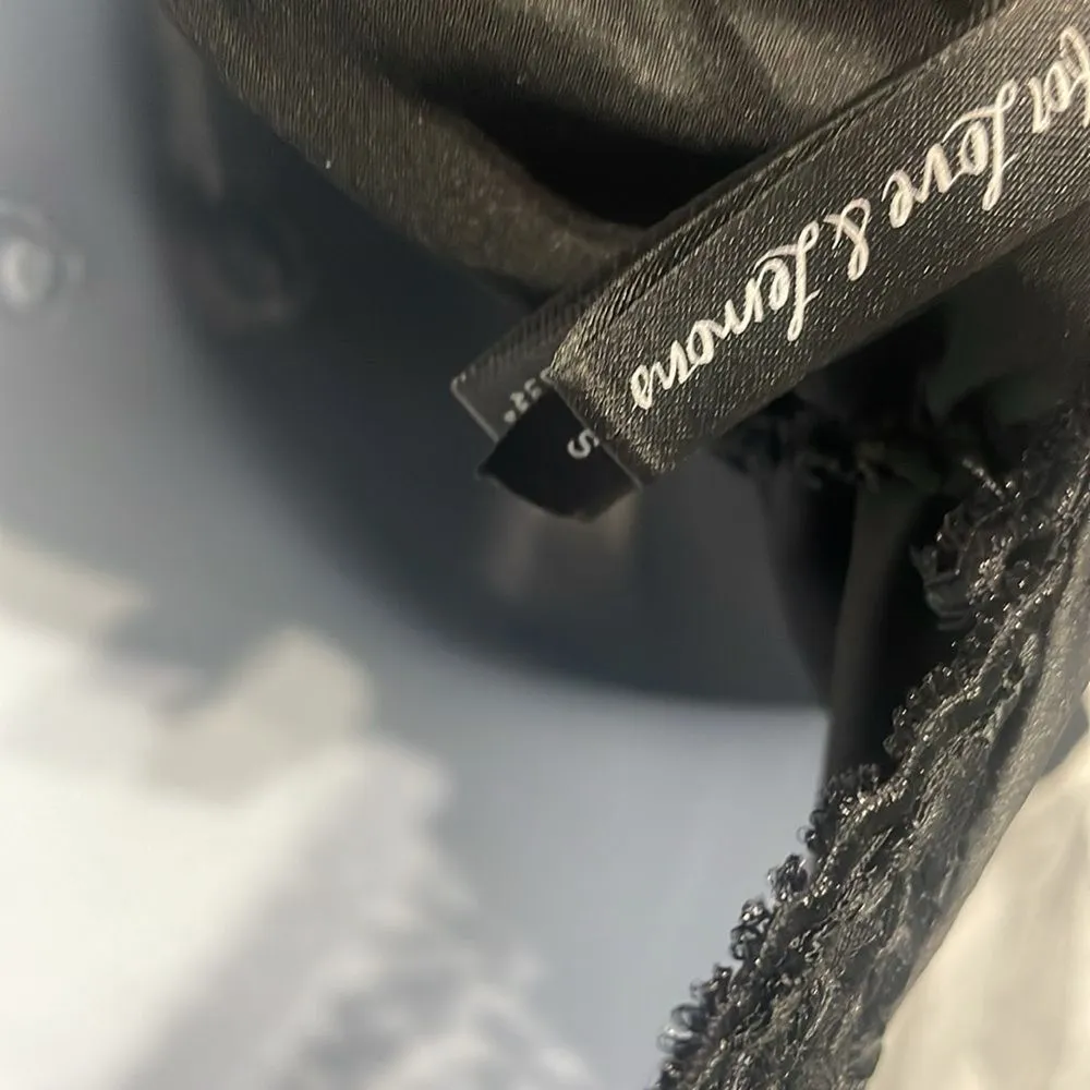 For‎ Love and Lemons Corset Floral Satin Rouched Mini Dress Size Small - Image 8