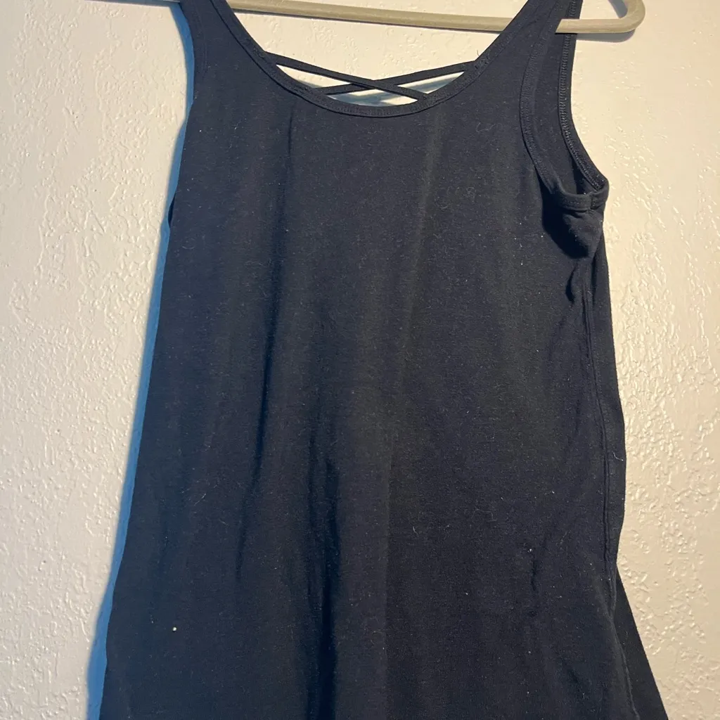 SO Black Backless Tank Top SZ L Lace Back Sleeveless Business Casual Shirt - Image 5