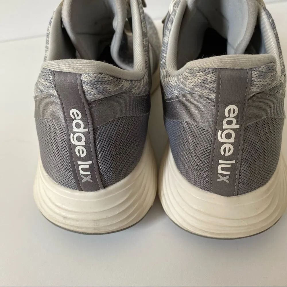 Adidas Edge Lux Gray Cream Knit Sneakers size 10 - Image 3