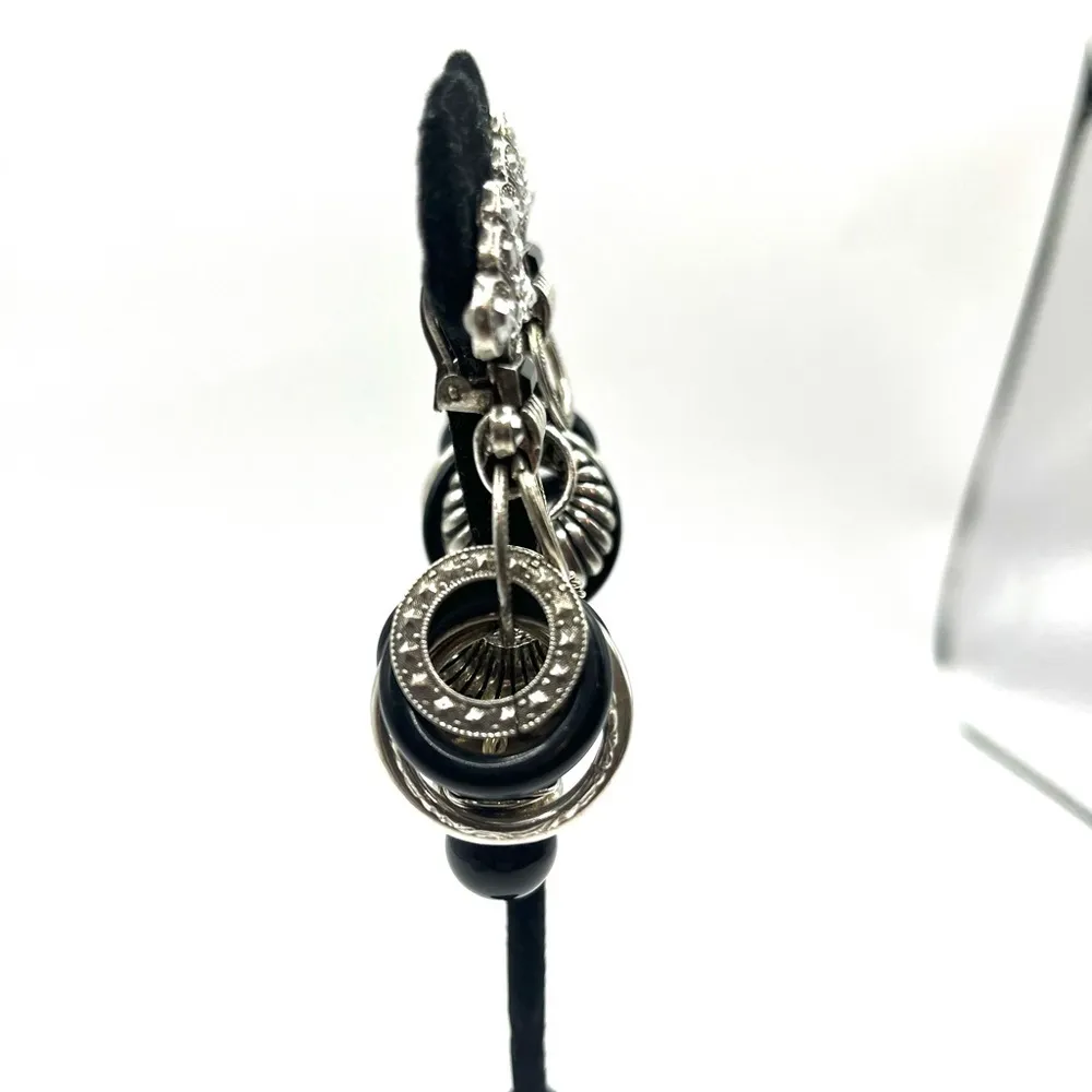 St Tropez Signed Ring Charms Dangling Earrings Designer Runway Coutu… - Image 5