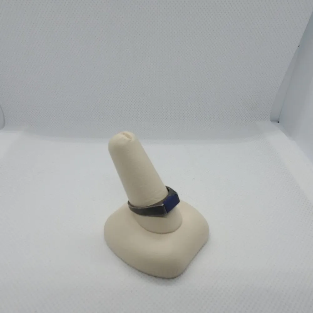 Sterling Silver Lapis Lazuli Stone Ring Blue Size 8 - Image 5