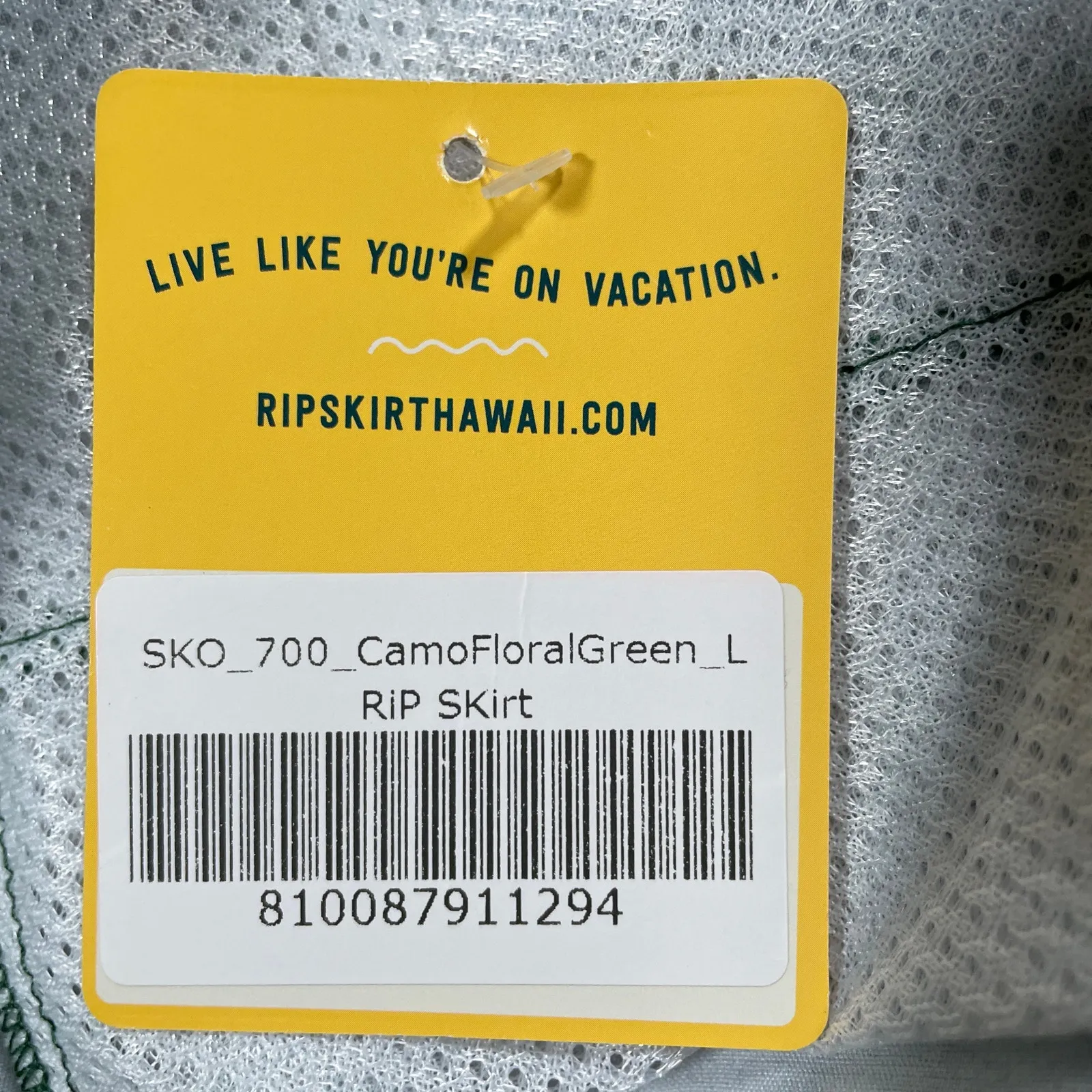 Ripskirt Pull On Skirt Large Green Vacation Packable Cruise Swim Beach Stretch - Image 5