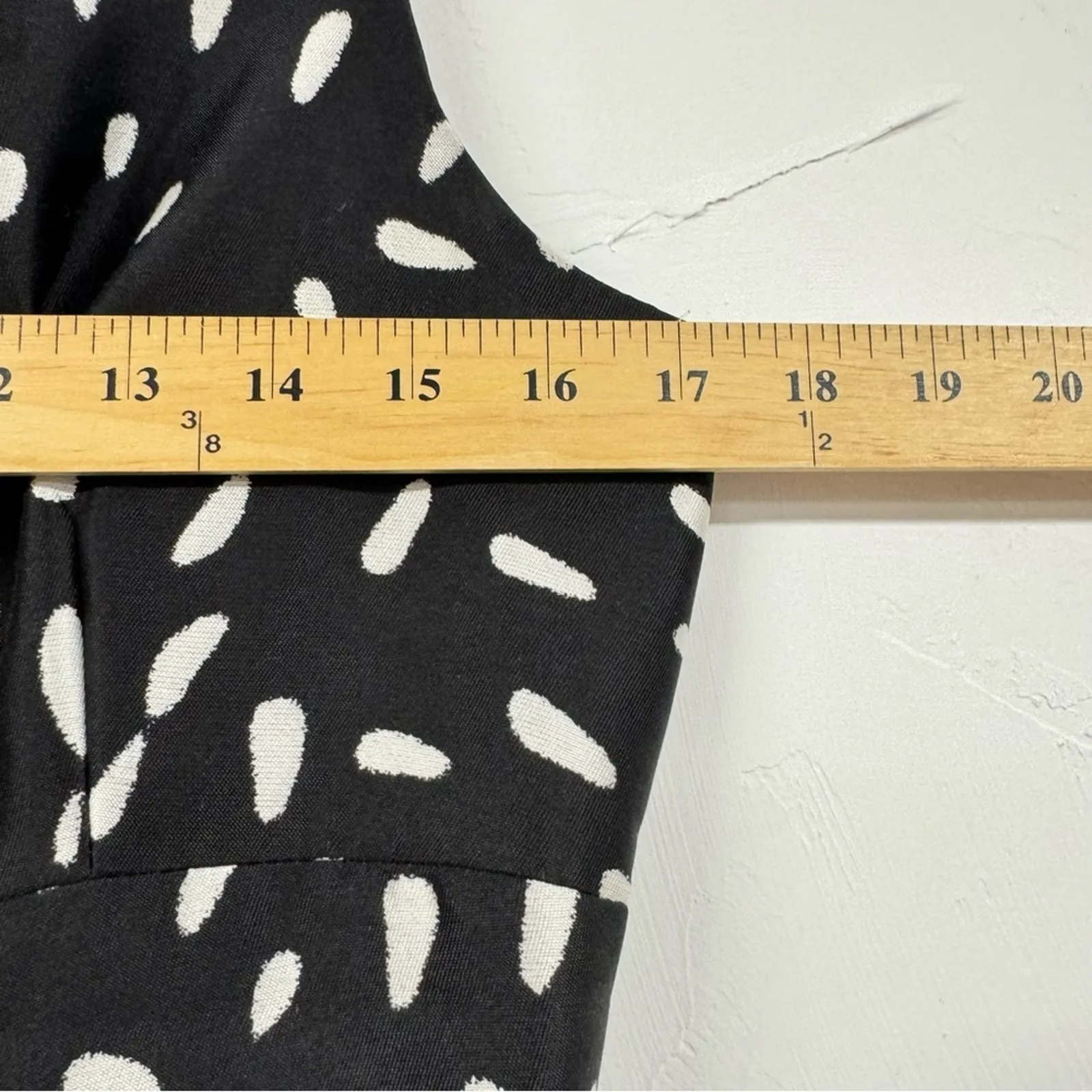 Rickie Freeman Teri Jon Black & White Polka Dot Fit & Flare Cocktail Dress 10 - Image 8