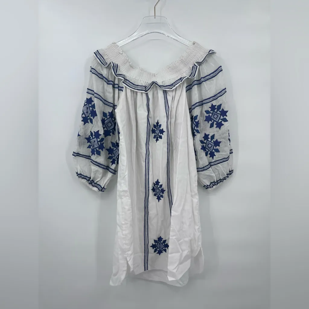 Misa‎ Natalie Off-the-Shoulder Embroidered Dress size Xs - Image 3