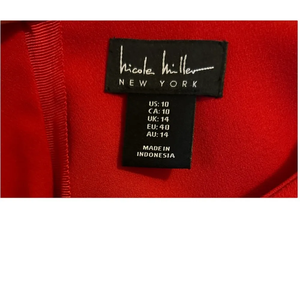 Nicole Miller size 10 red dress. New without tags - Image 2