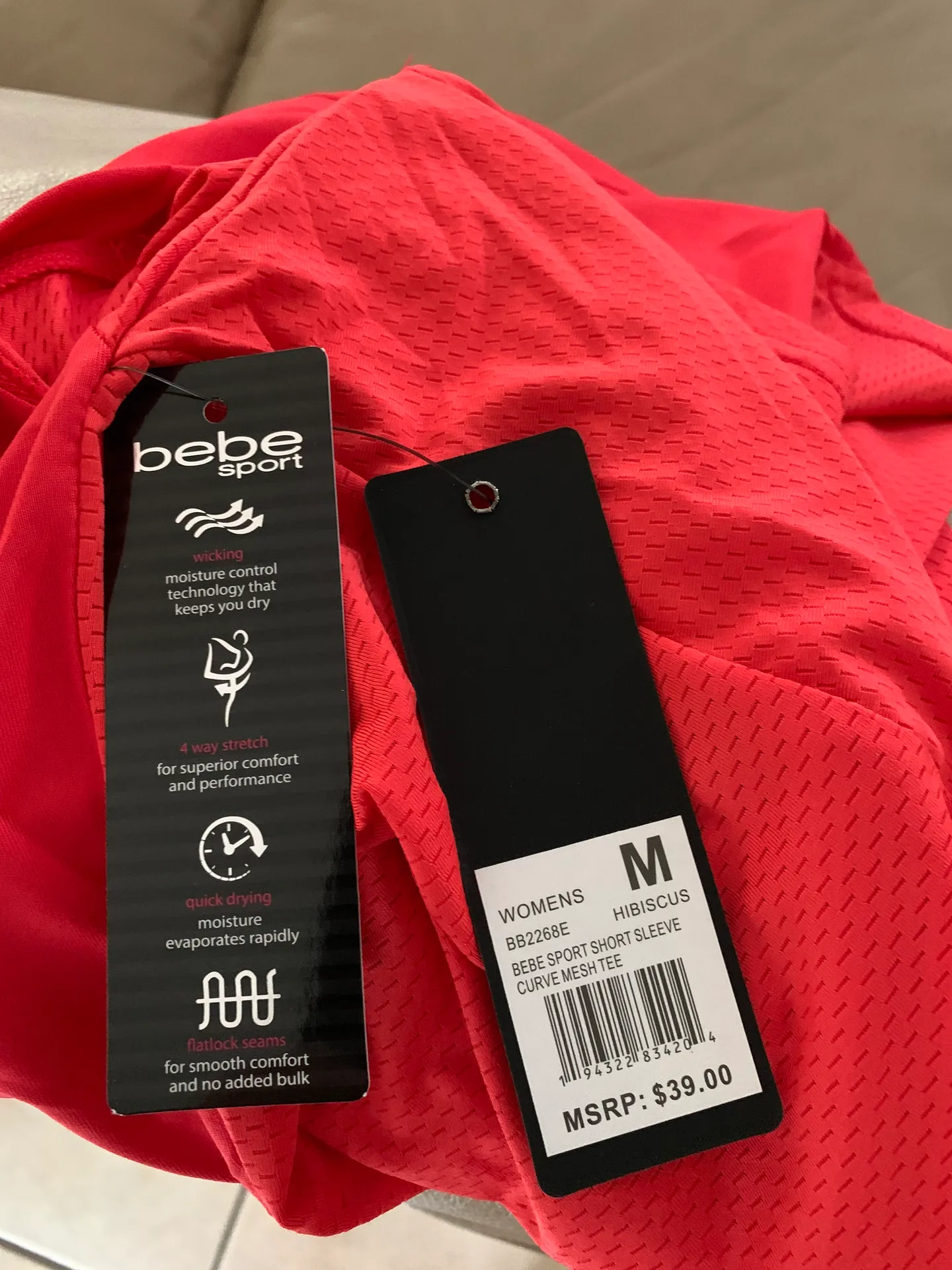 Sport short sleeve curve mesh tee - Image 9