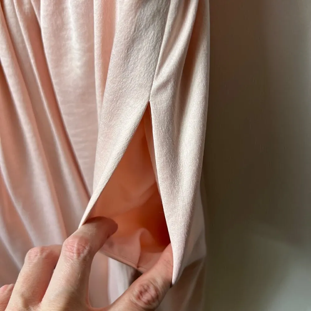 Gal Meets Glam Margie tie waist pink midi dress women’s size 12‎ - Image 7