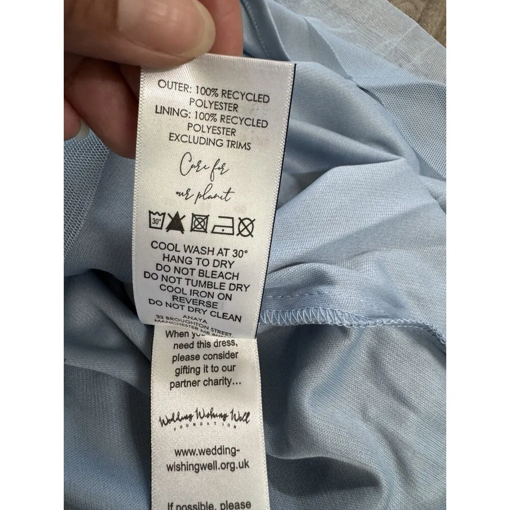 Anaya With Love Bridesmaid tulle one shoulder maxi dress in soft blue Zs 6 - Image 10