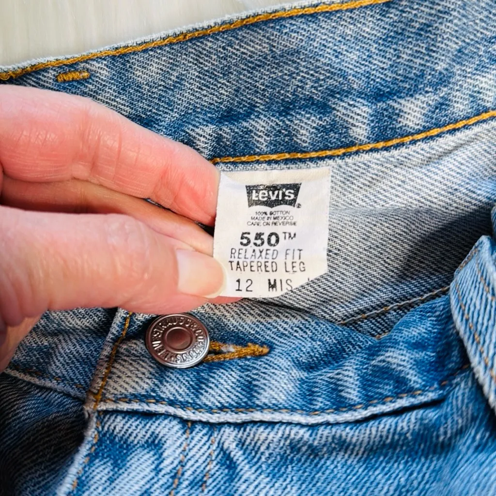 Levi's Rare Vintage 80’s 550 Relaxed Fit Cut Offs - Image 3