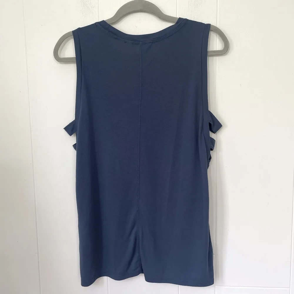 Athleta Blue Lattice Tank Top ~ Yoga Activewear Lightweight Muscle Tank ~ Size S - Image 2