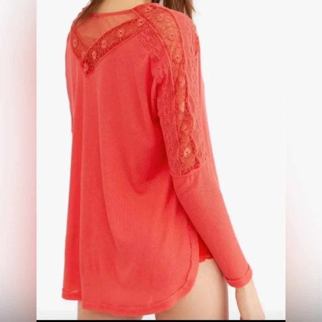 Free People Lola Tee Top Blouse V - Image 2