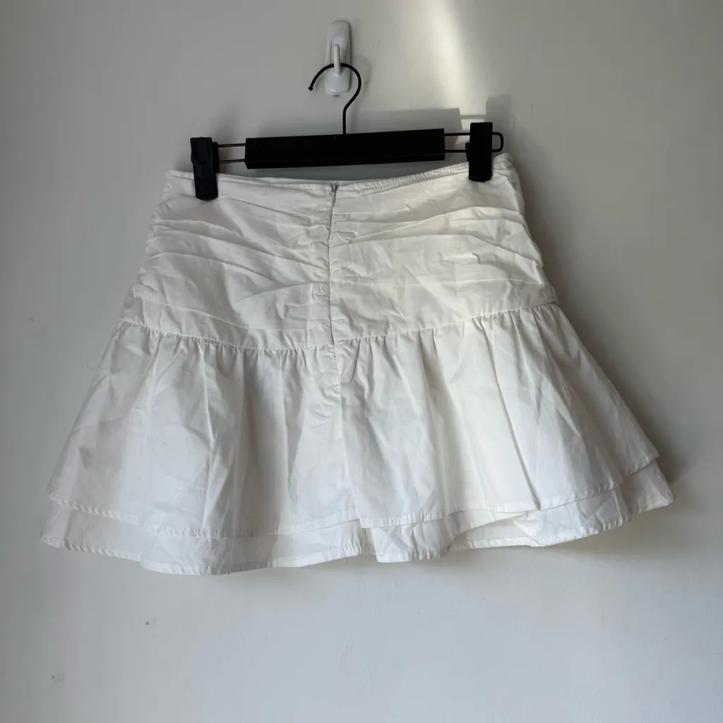 Day + Moon White Layered Mini Skort S NWT - Image 7