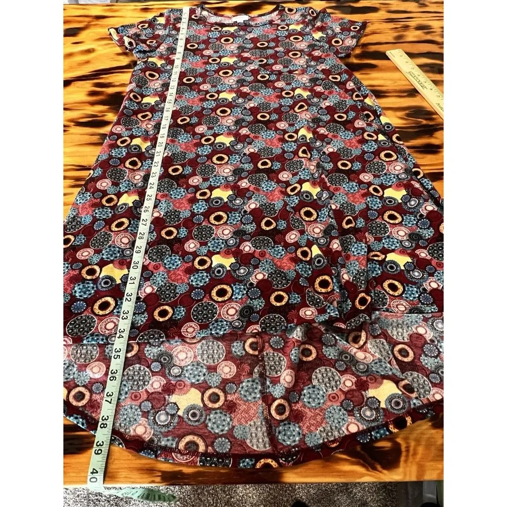 LuLaRoe High Lo Pocket Tshirt‎ Dress Geometric Size Large Simply Comfortable! - Image 6