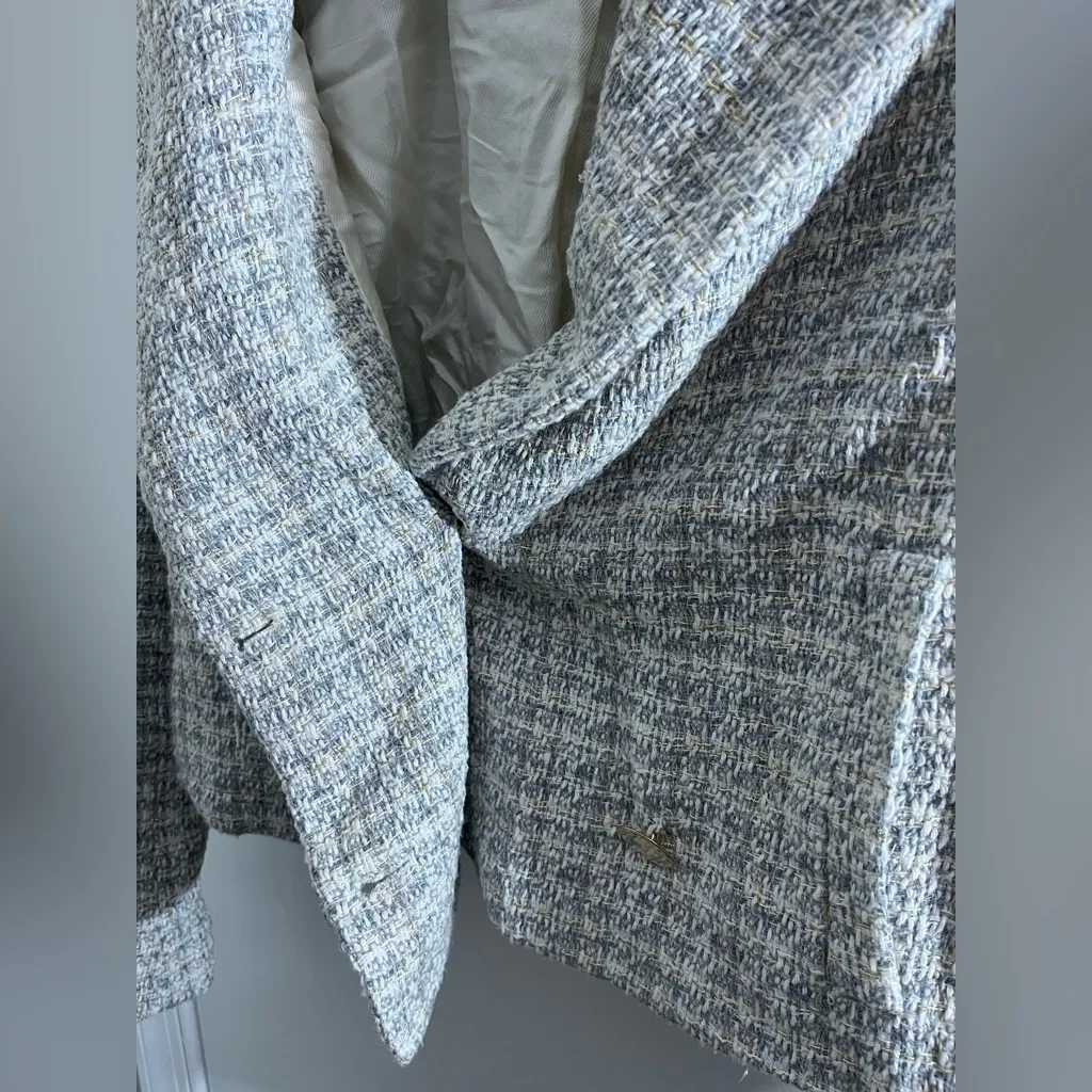 Zara Women's Classic Tweed Blazer - Image 9