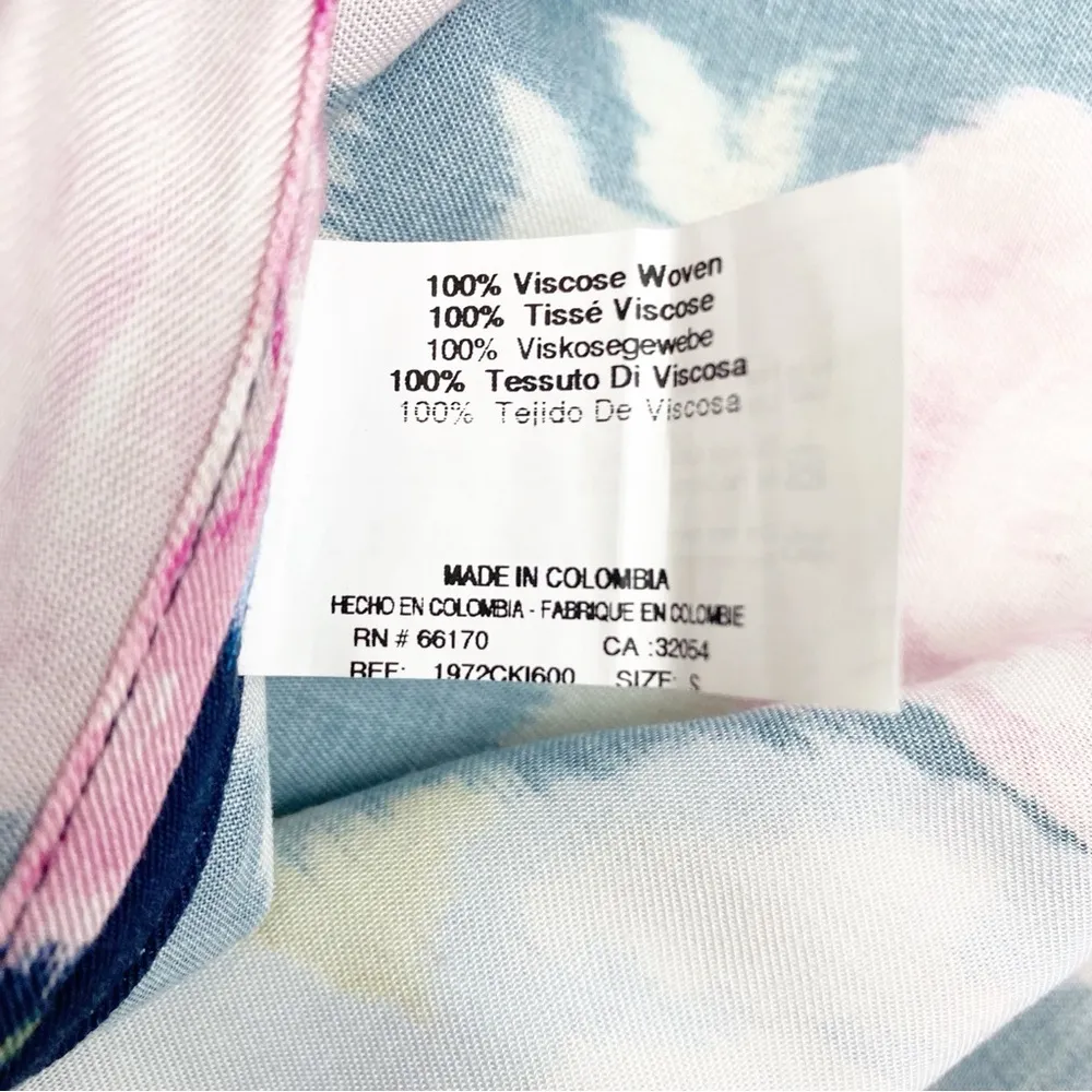 Maaji X Anthropologie Floral Sustainable Aubree Kimono Wrap Maxi Dress Cover Up - Image 15