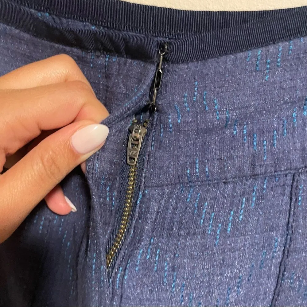 Veronica Beard Silk Blend Cuffed Jogger Blue- Size 0 - Image 9