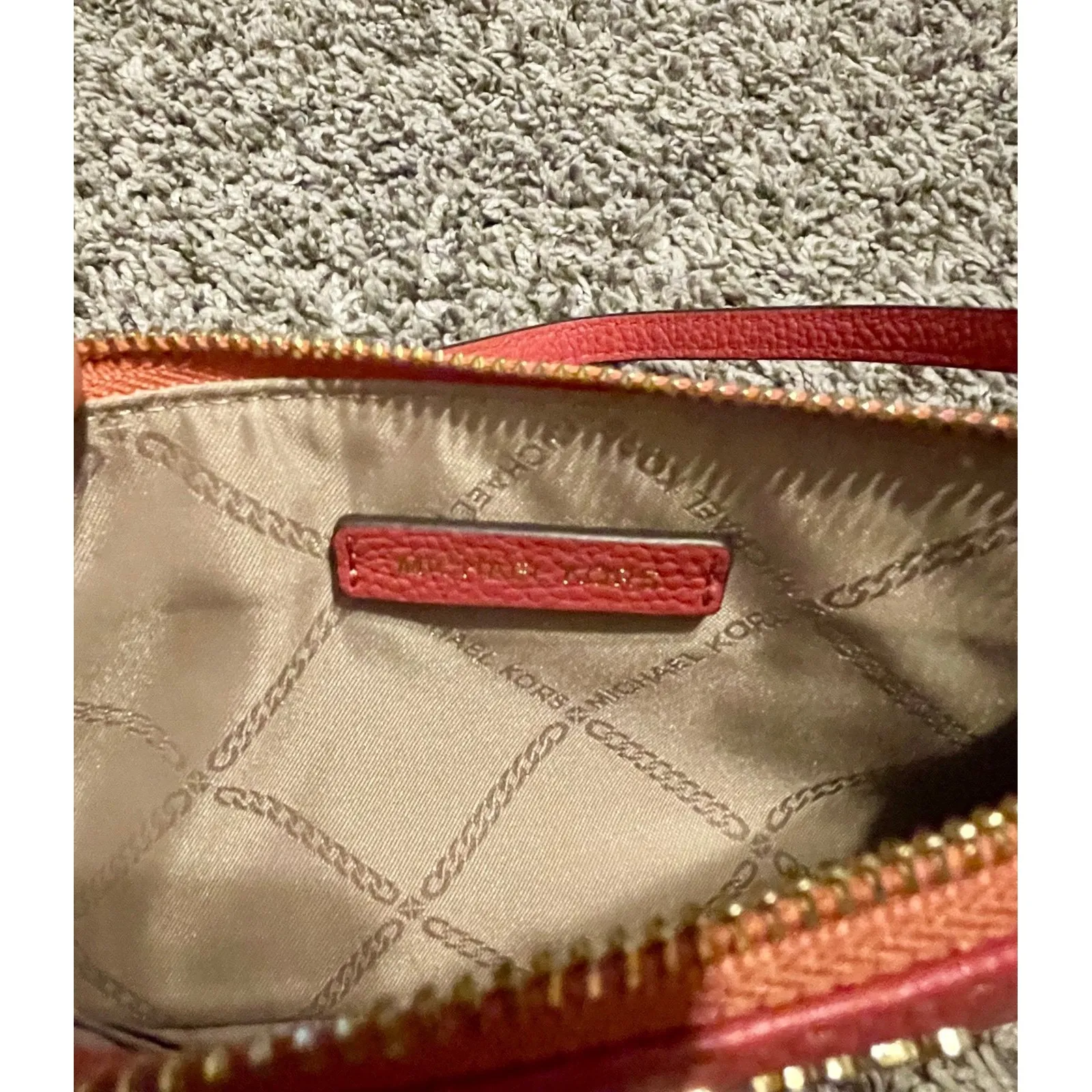 Michael Kors Pebble Leather Jet Set Wristlet Pink - Image 4