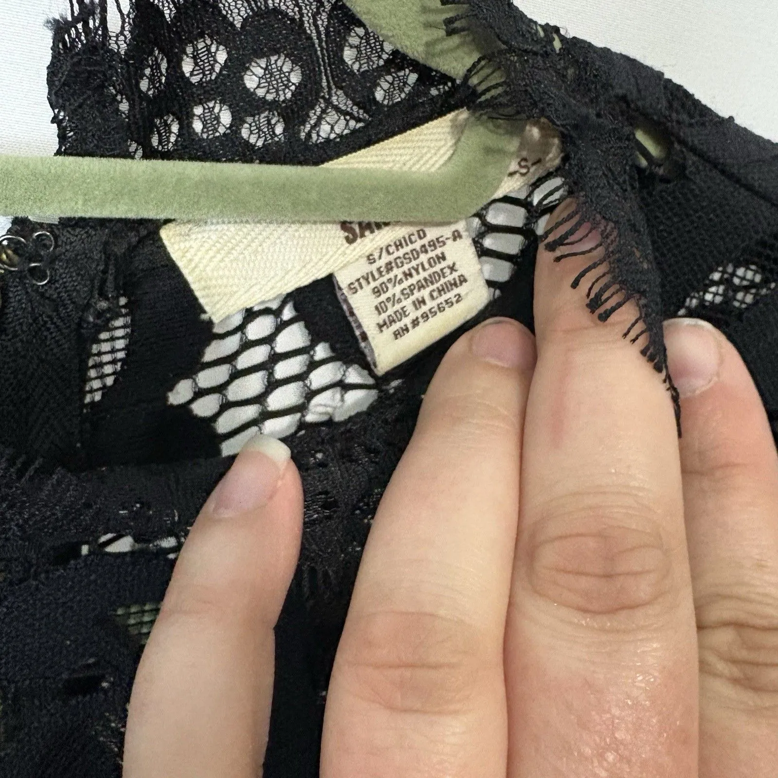 SANS SOUCI Size S Black High Neck Lace Overlay Sleeveless Dress Party Sexy Sweet - Image 6