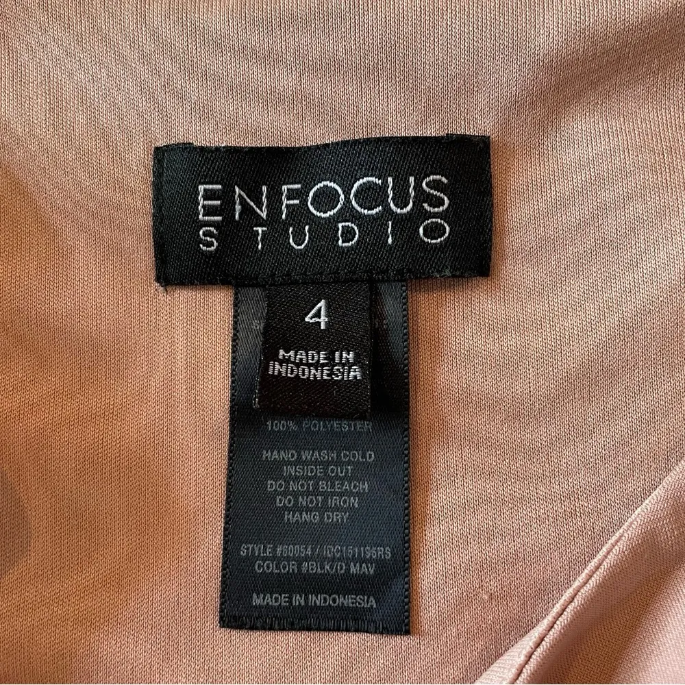 Enfocus Studio Pink & Black Sleeveless Lace Top Dress 4 - Image 99