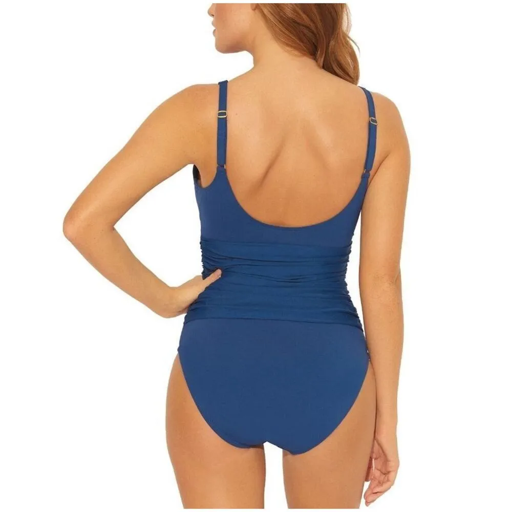 Bleu Rod Beattie All About U Bar Navy One Piece Swimsuit 12 - Image 3
