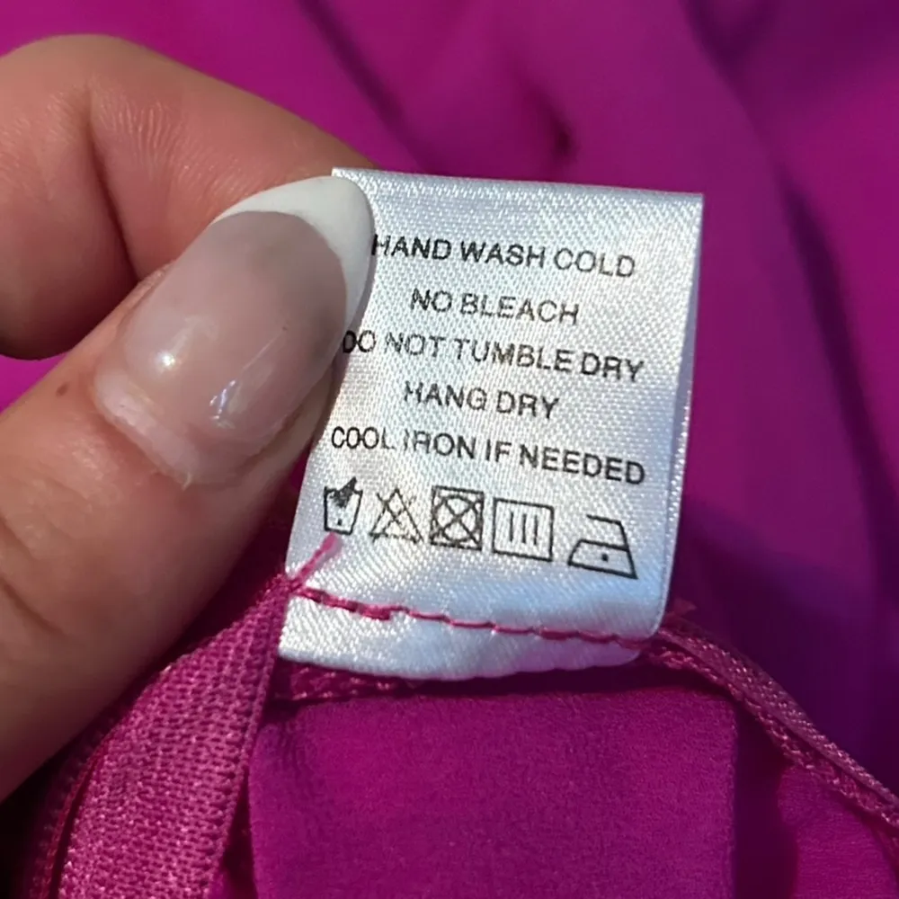 superdown Jemma Tie Front Shirt in Fuchsia Side Zip Revolve Sz Small Revolve - Image 12