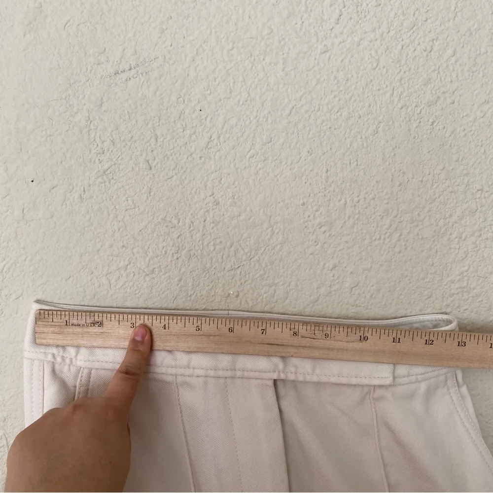 3.1 PHILLIP LIM tailored slit twill flare pants‎ structured cream off white sz 2 - Image 13