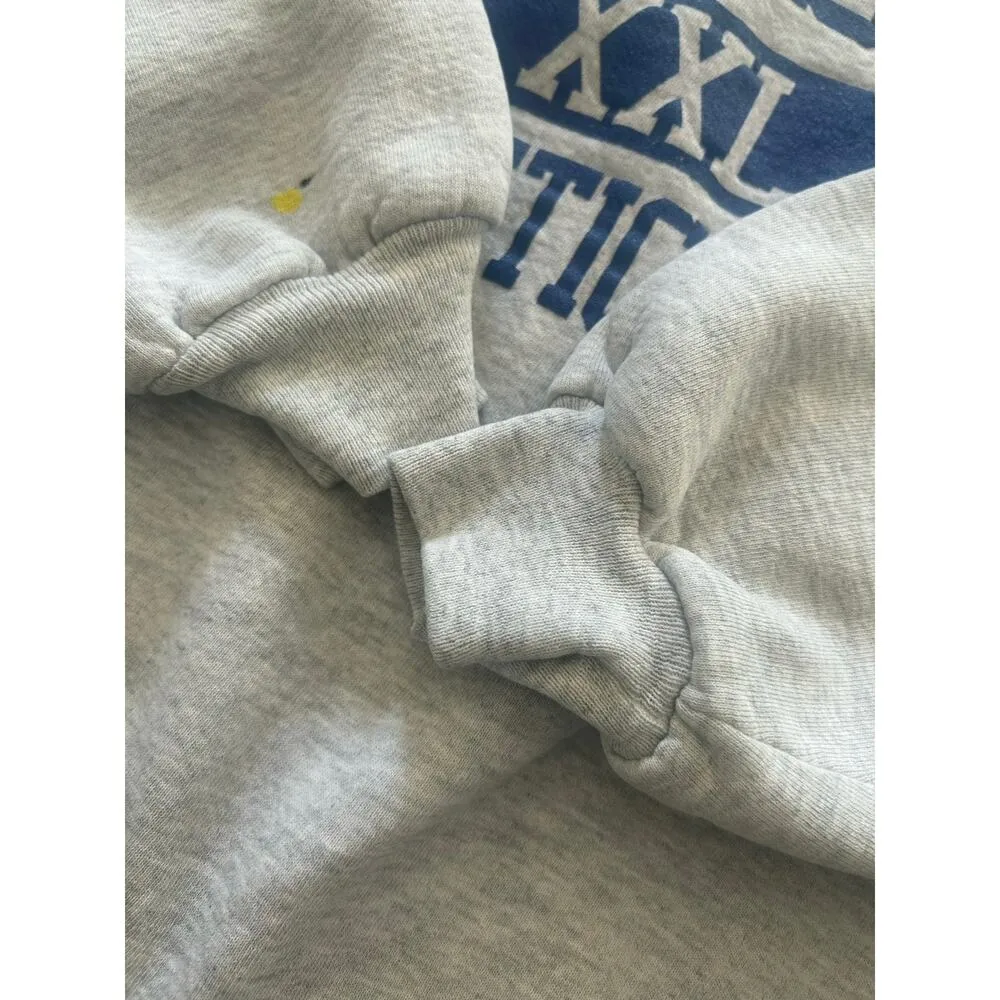 Vintage Russell Athletic Kansas Athletic Department Sweatshirt Gray Blue L KU - Image 7