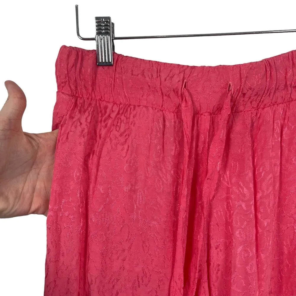 Nation LTD Fremont Flamingo Pink Leopard Un-Jogger Pants Pull On Womens XS - Image 3