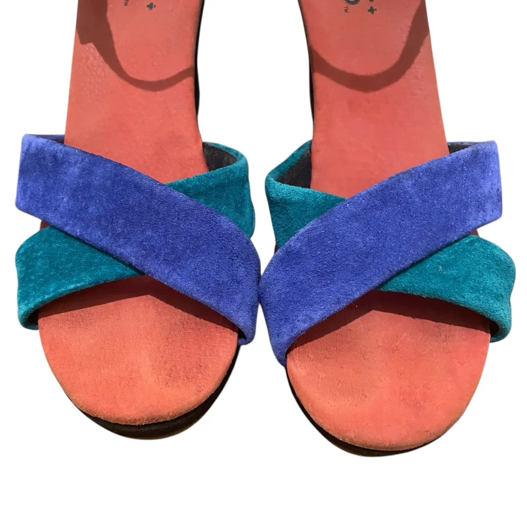 Toms Platform Wedge Sandals Multicolor Womens Size 9 Open Toe Ankle Strap - Image 5